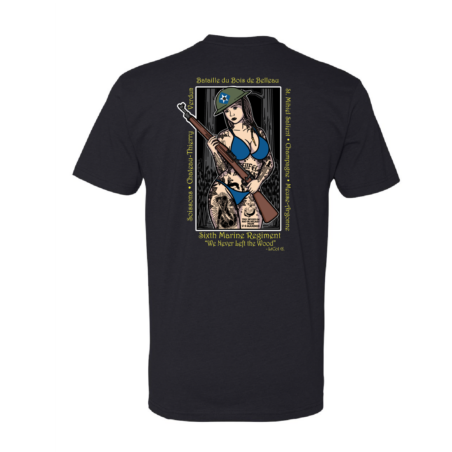 3/6 Belleau Wood Pin Up Girl Shirt