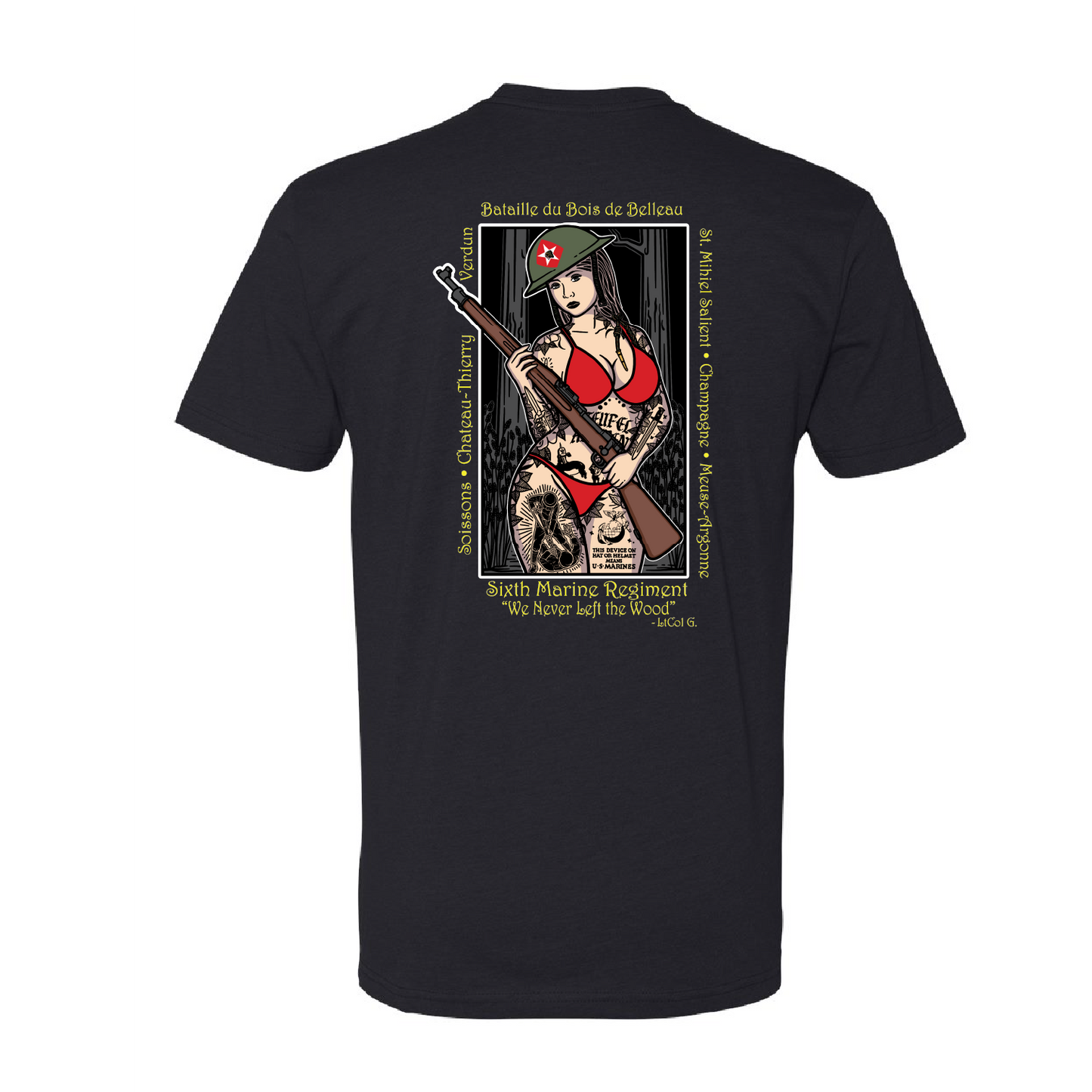 1/6 "Death Walkers" Belleau Wood Pin Up Girl Shirt