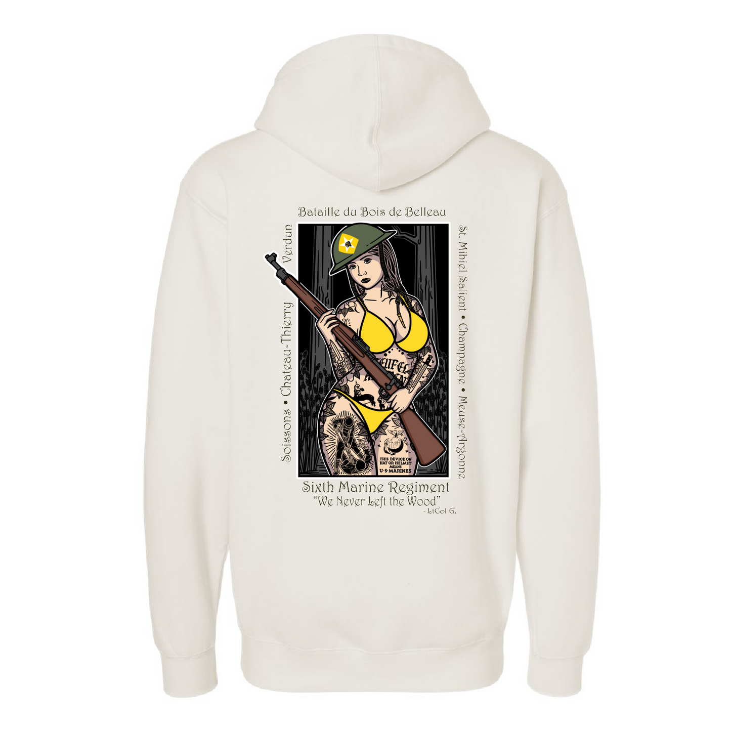 2/6 Belleau Wood Pin Up Girl Hoodie