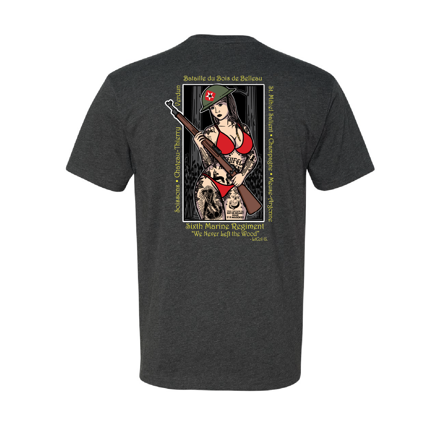 1/6 "Death Walkers" Belleau Wood Pin Up Girl Shirt