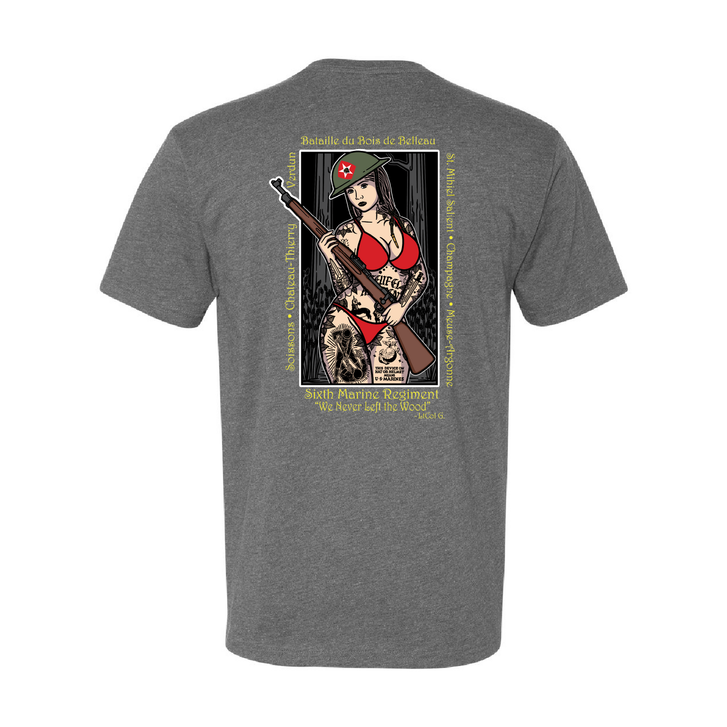 1/6 "Death Walkers" Belleau Wood Pin Up Girl Shirt