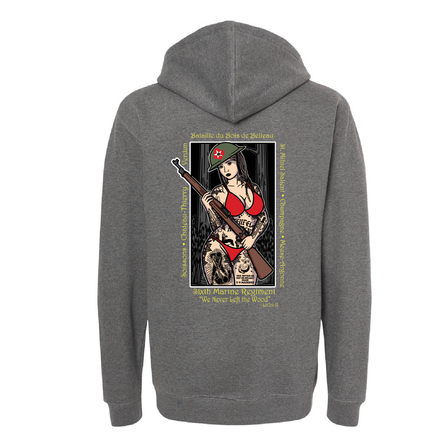 1/6 "Death Walkers" Belleau Wood Pin Up Girl Hoodie