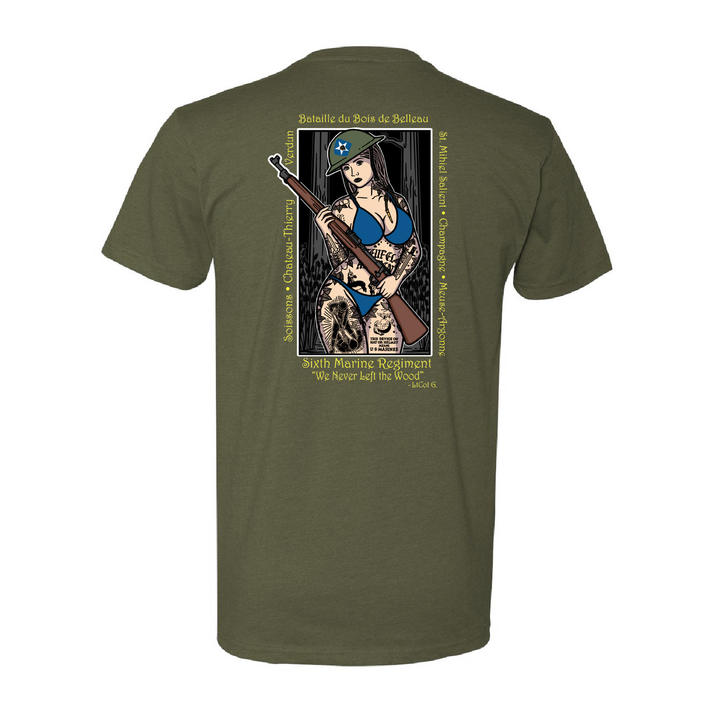 3/6 Belleau Wood Pin Up Girl Shirt