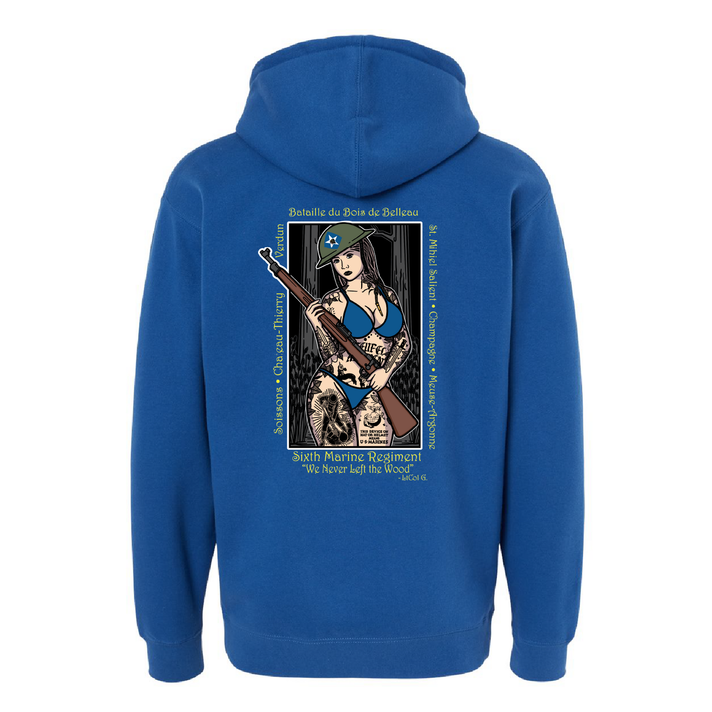 3/6 Belleau Wood Pin Up Girl Hoodie