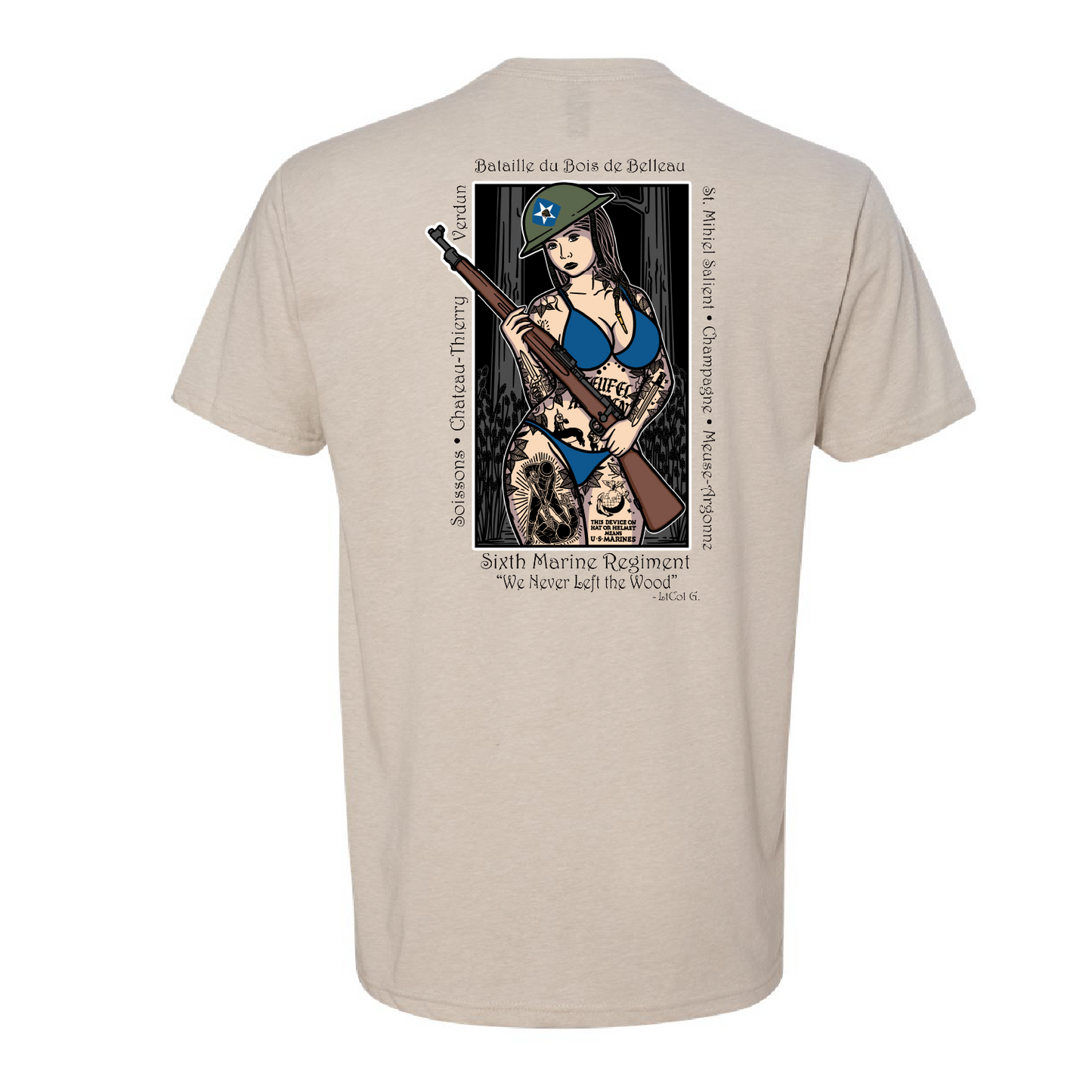 3/6 Belleau Wood Pin Up Girl Shirt