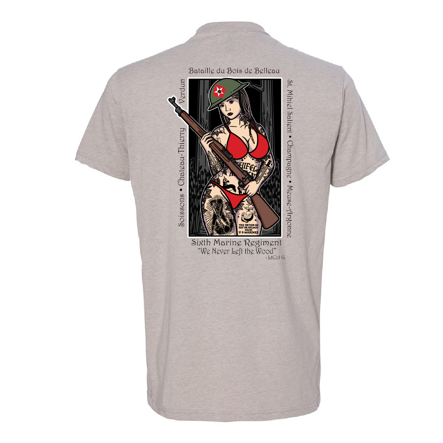 1/6 "Death Walkers" Belleau Wood Pin Up Girl Shirt