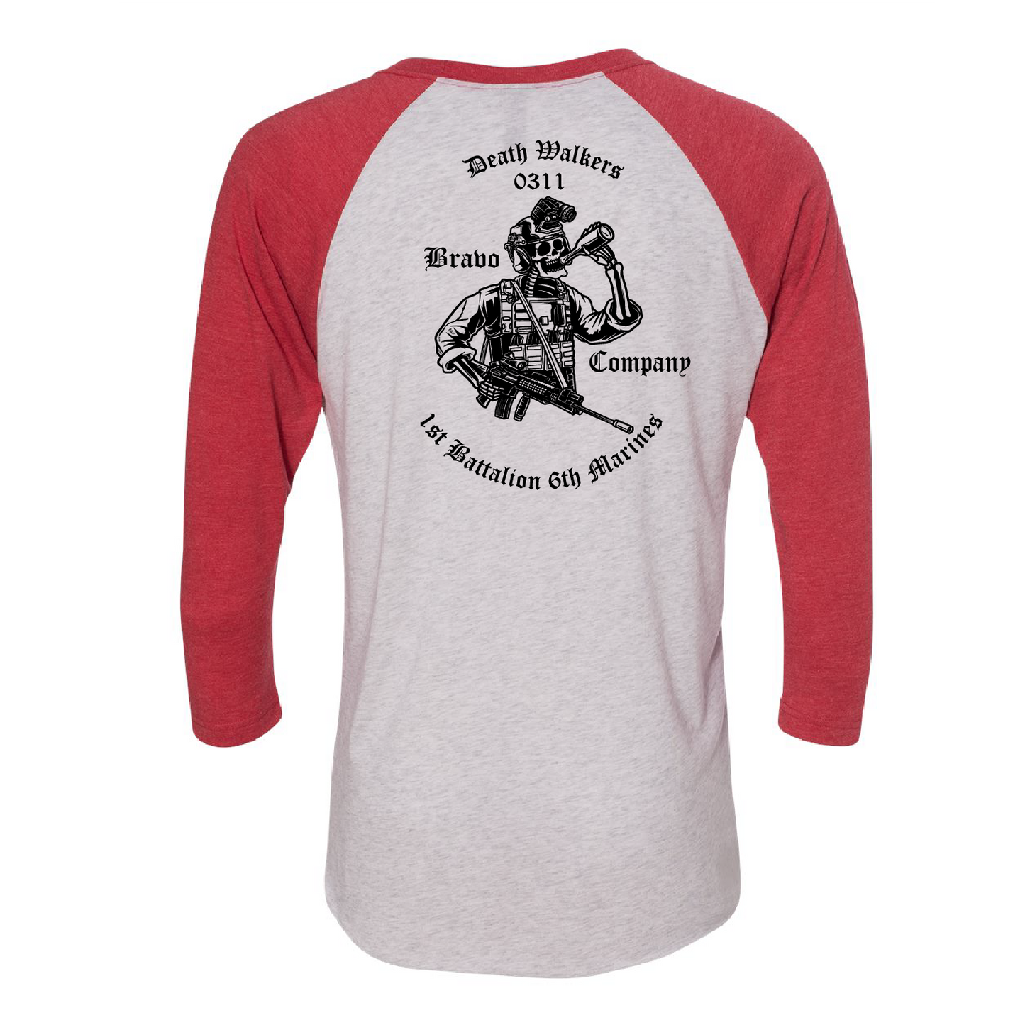 1/6 "Death Walkers" 0311 Baseball Raglan Tee