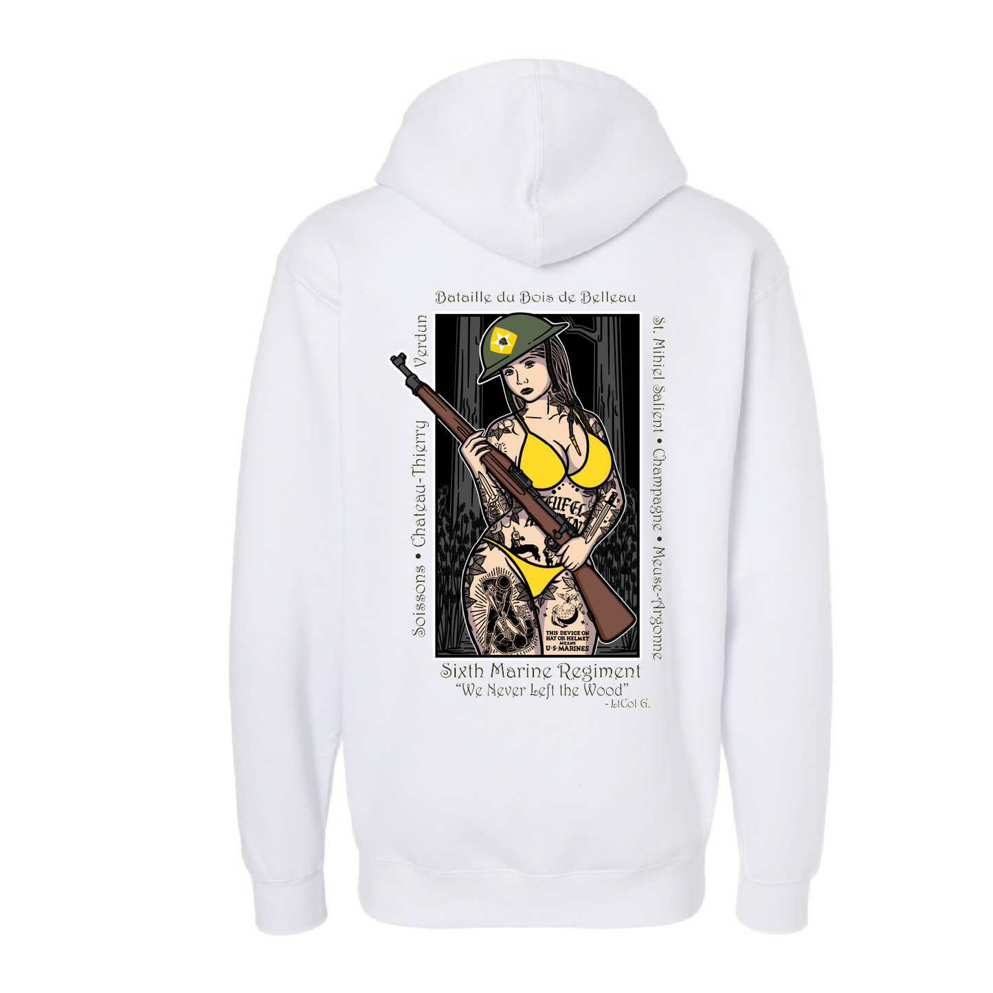 2/6 Belleau Wood Pin Up Girl Hoodie