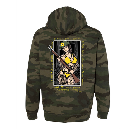 2/6 Belleau Wood Pin Up Girl Hoodie