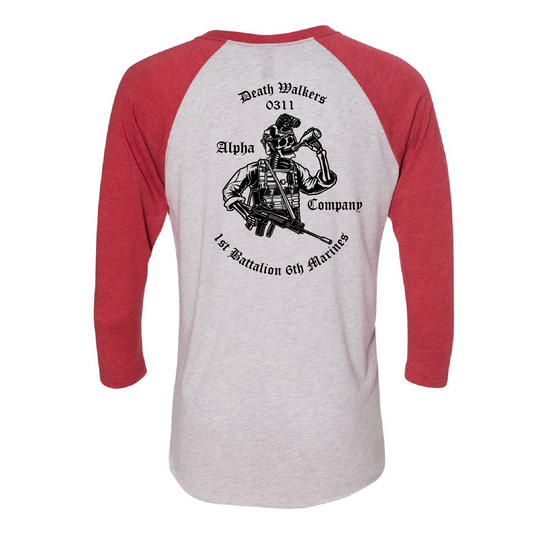 1/6 "Death Walkers" 0311 Baseball Raglan Tee