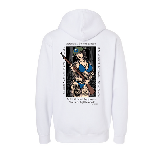 3/6 Belleau Wood Pin Up Girl Hoodie