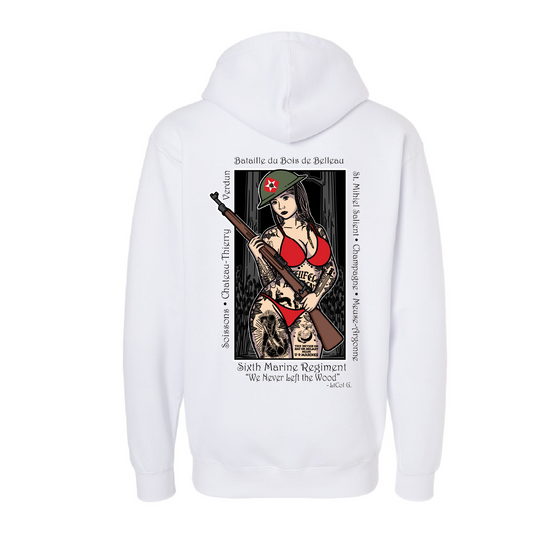 1/6 "Death Walkers" Belleau Wood Pin Up Girl Hoodie